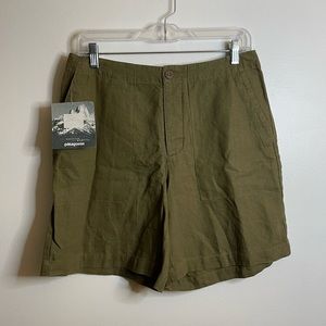 Patagonia Women’s Mainland Hemp Shorts size 8 Olive Green New with tags